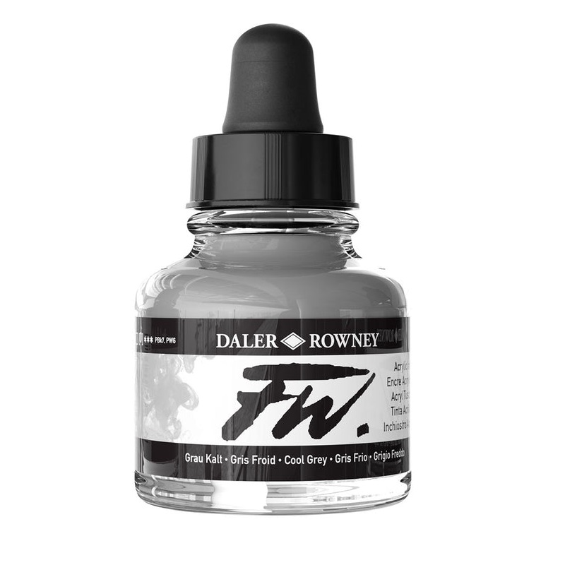 FW ACRYLIC INK 29.5ML COOL GREY - Rainbow Art Shop