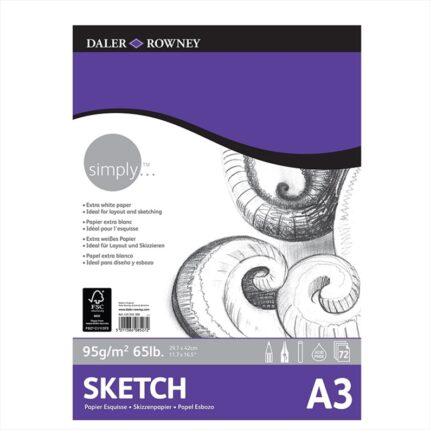 SIMPLY SKETCH PAD A3 95G 72SH