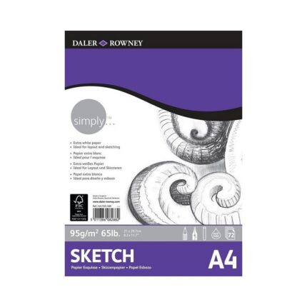 SIMPLY SKETCH PAD A4 95G 72SH
