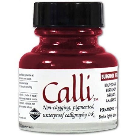604301013.jpg CALLI CALLIGRAPHY INK 29.5ML BURGUNDY - Image 1