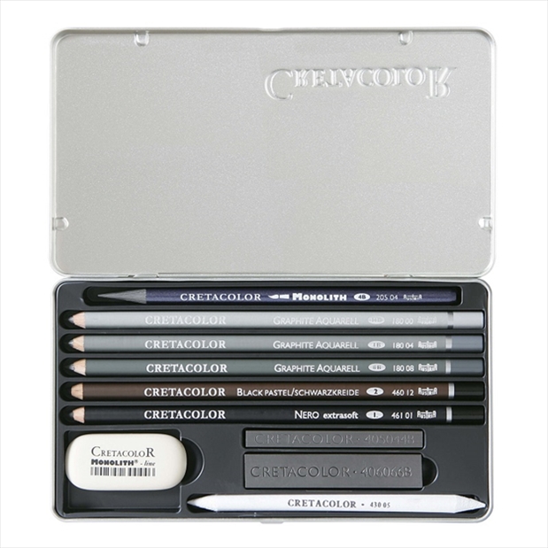 CR40021.jpg CRETACOLOR ARTINO GRAPHITE DRAWING SET 10PCS - Image 1