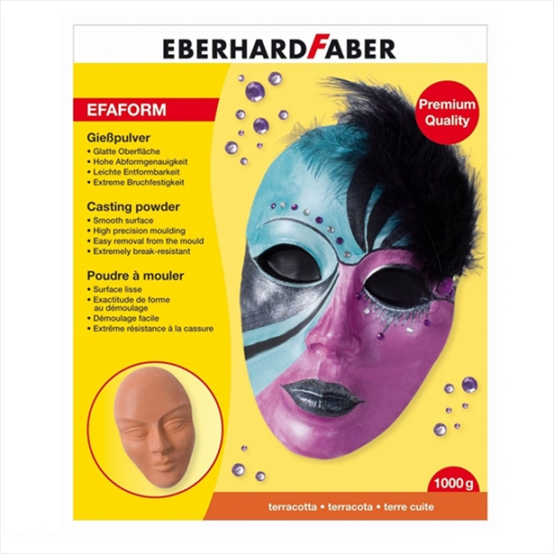 EF570414.jpg EBERHARD FABER EFAFORM CASTING POWDER 1KG TERRACOTTA - Image 1