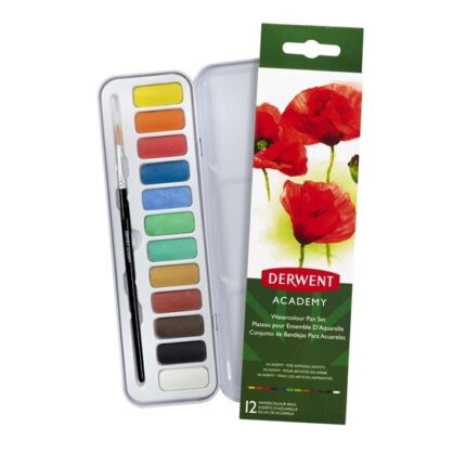 DERWENT ACADEMY WATERCOLOUR PAN {12} SET