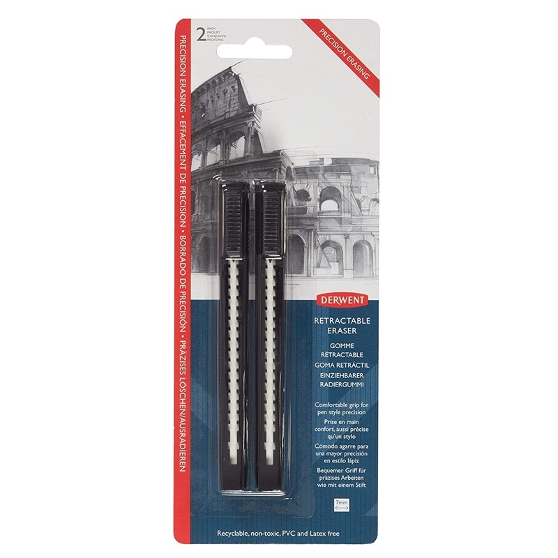 DRW2305806.jpg DERWENT RETRACTABLE ERASER 2PCS - Image 1