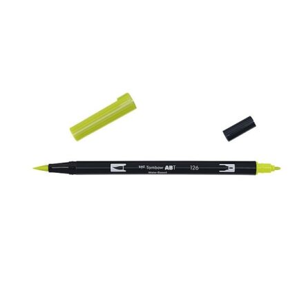 TOMBOW ABT DUAL BRUSH PEN 126 LIGHT OLIVE