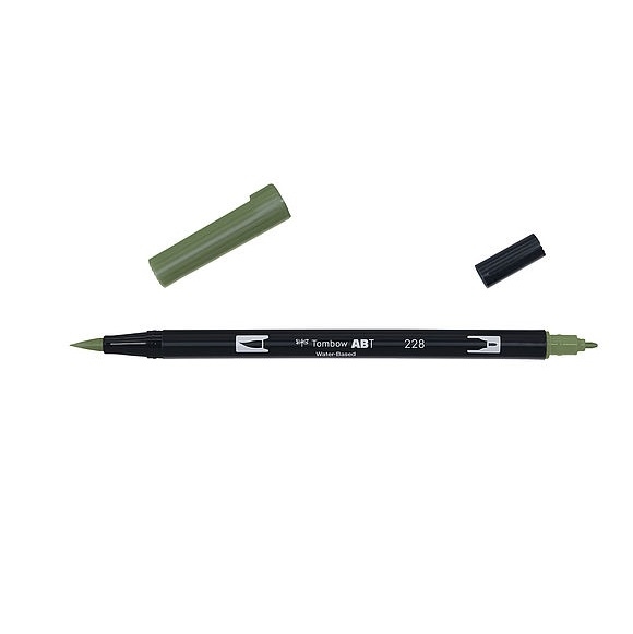 TABT-228.jpg TOMBOW ABT DUAL BRUSH PEN 228 GRAY GREEN - Image 1