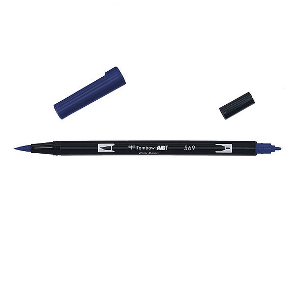 TABT-569.jpg TOMBOW ABT DUAL BRUSH PEN 569 JET BLUE - Image 1
