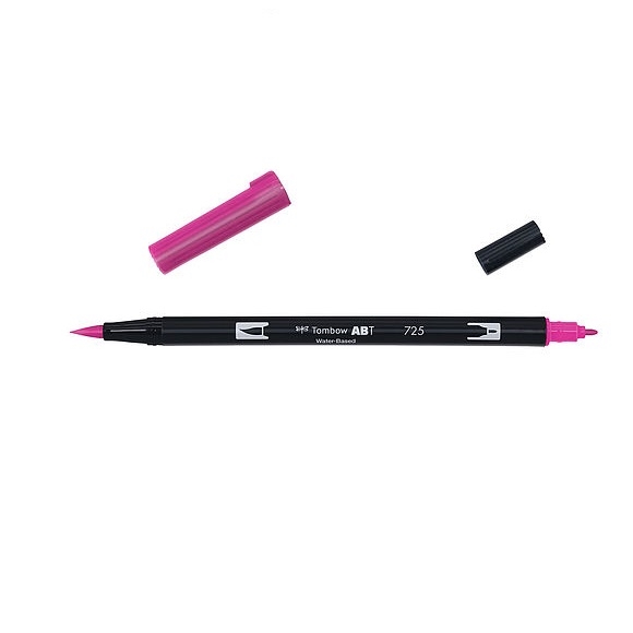 TABT-725.jpg TOMBOW ABT DUAL BRUSH PEN 725 RHODAMINE RED - Image 1