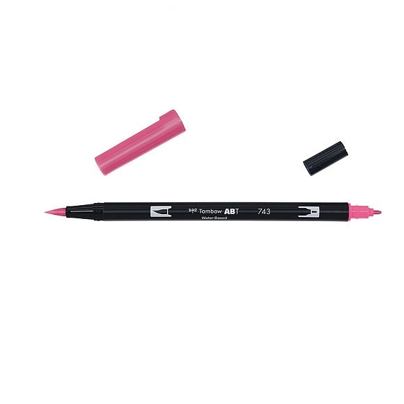 TABT-743.jpg TOMBOW ABT DUAL BRUSH PEN 743 HOT PINK - Image 1
