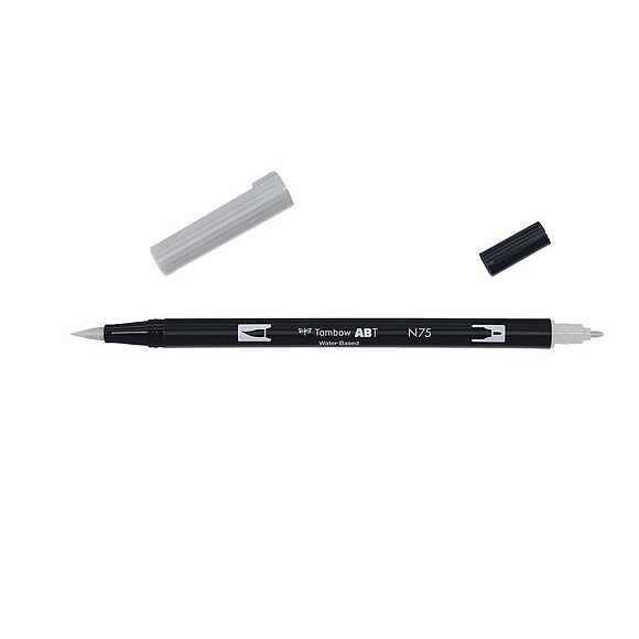 TABT-N75.jpg TOMBOW ABT DUAL BRUSH PEN N75 COOL GRAY 3 - Image 1