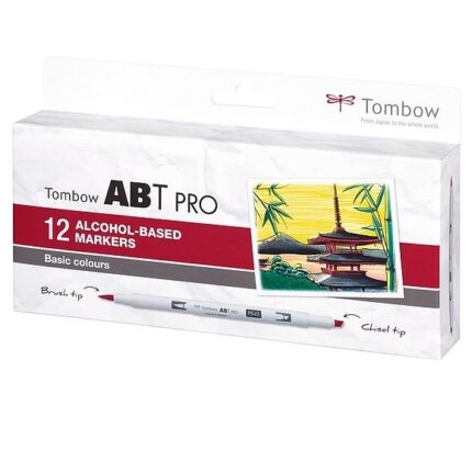 TOMBOW ABT PRO DUAL BRUSH MARKER 12PCS BASIC SET