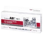 TOMBOW ABT PRO DUAL BRUSH MARKER 12PCS GRAY SET