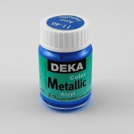 DEKA COLOR METALLIC ACRYL PAINT 25ML AZURE