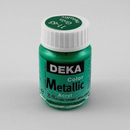 DEKA COLOR METALLIC ACRYL PAINT 25ML GREEN