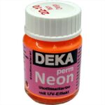 DEKA PERM NEON FABRIC PAINT 25ML ORANGE