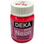 DEKA PERM NEON FABRIC PAINT 25ML PINK