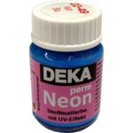 DEKA PERM NEON FABRIC PAINT 25ML BLUE