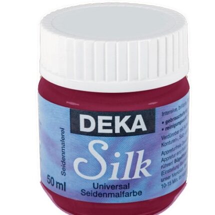 DEKA SILK FABRIC PAINT 50ML BORDEAUX