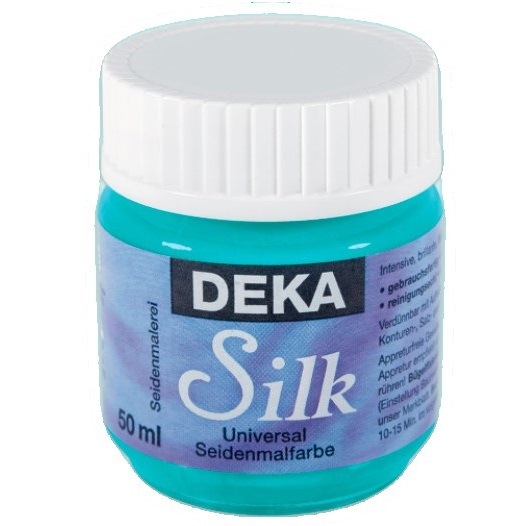 DK35-58.jpg DEKA SILK FABRIC PAINT 50ML TURQUOISE - Image 1