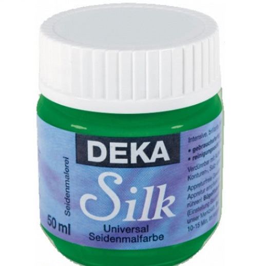 DK35-64.jpg DEKA SILK FABRIC PAINT 50ML GREEN - Image 1