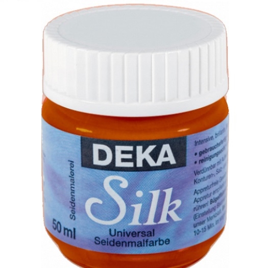 DK35-79.jpg DEKA SILK FABRIC PAINT 50ML RUST BROWN - Image 1