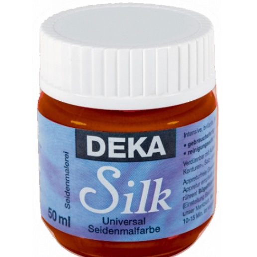DK35-80.jpg DEKA SILK FABRIC PAINT 50ML CHESTNUT BROWN - Image 1