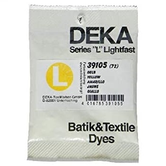 DK39105.jpg DEKA BATIK + TEXTILE DYE SERIE L 10G YELLOW 72 - Image 1