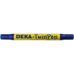 DEKA TWIN PEN FABRIC MARKER BLUE