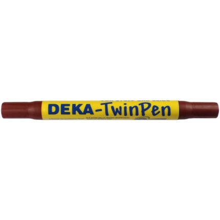 DEKA TWIN PEN FABRIC MARKER BROWN