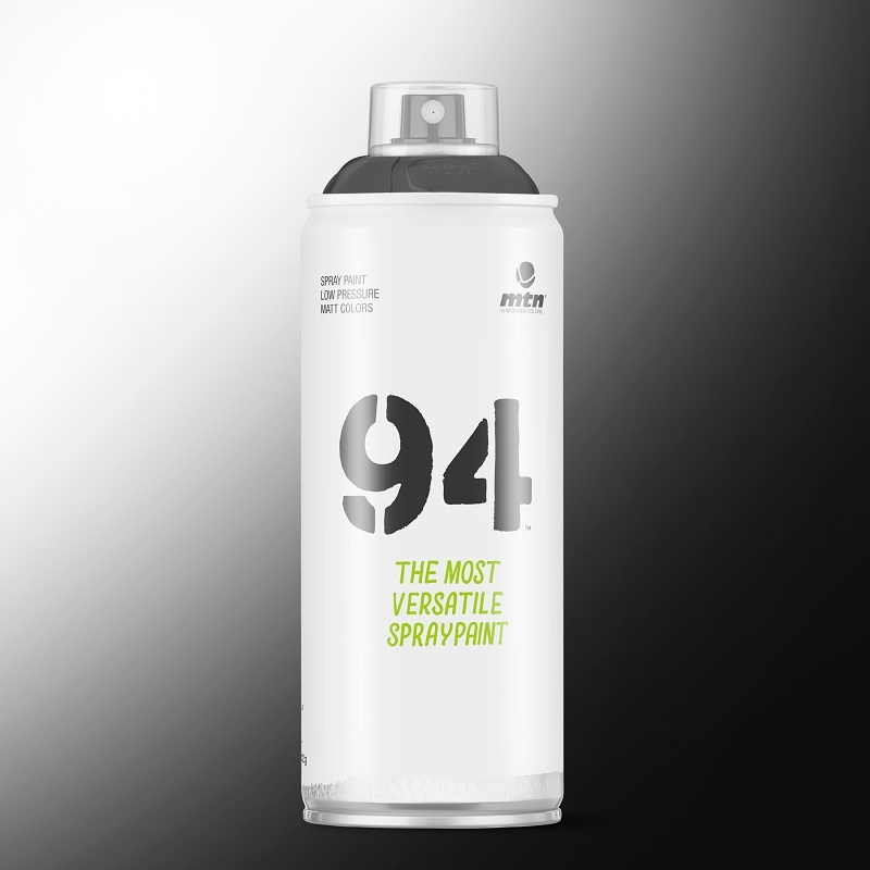 MTN94ESP-SB.jpg MTN 94 SPRAY PAINT 400ML ESPECTRO SHADOW BLACK - Image 1