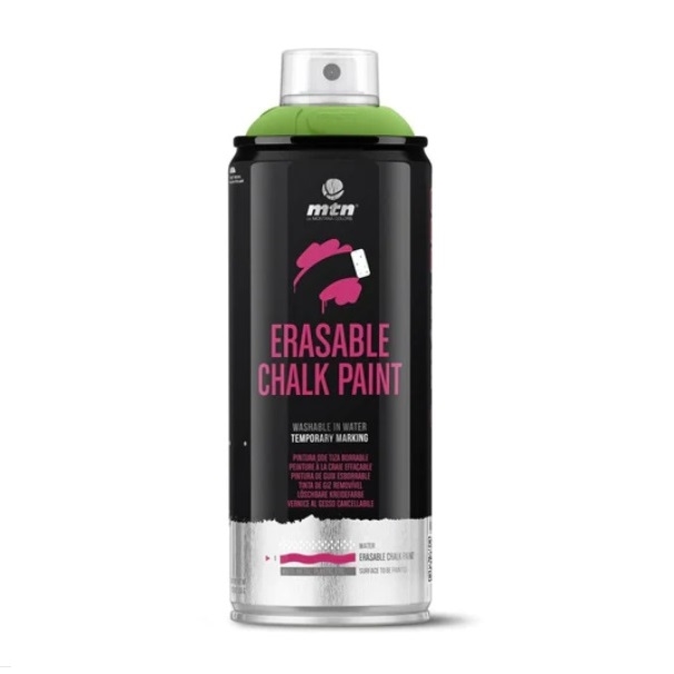 MTNPROCH-RV6018.jpg MTN PRO ERASABLE CHALK PAINT SPRAY 400ML VALLEY GREEN - Image 1