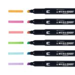 TOMBOW MONO EDGE DUAL-TIP 6PCS HIGHLIGHTERS - Image 2