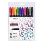 TOMBOW FUDENOSUKE BRUSH PEN 10PCS SET HARD TIP