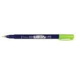 TOMBOW FUDENOSUKE BRUSH PEN HARD TIP NEON GREEN