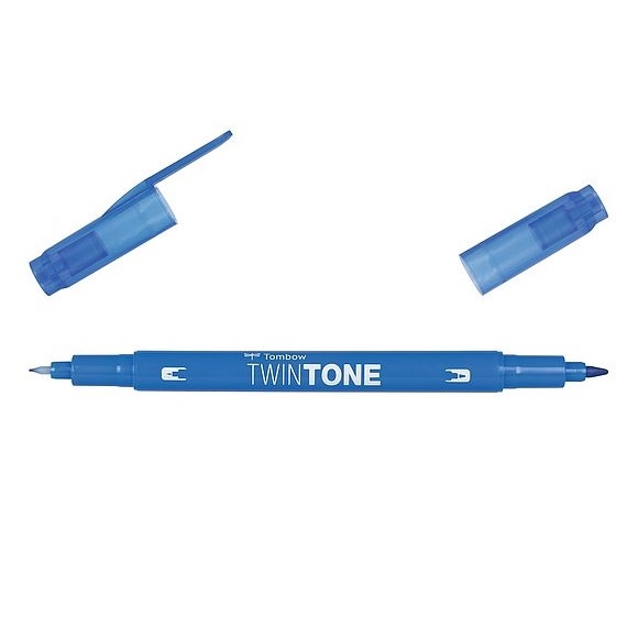 TWS-PK15.jpg TOMBOW TWINTONE MARKER 0.3/0.8MM BLUE - Image 1