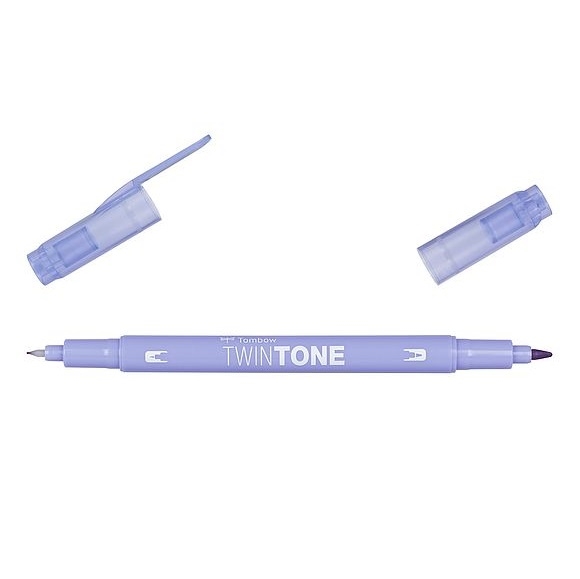TWS-PK21.jpg TOMBOW TWINTONE MARKER 0.3/0.8MM PALE PURPLE - Image 1