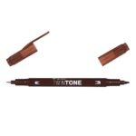 TOMBOW TWINTONE MARKER 0.3/0.8MM CHOCOLATE