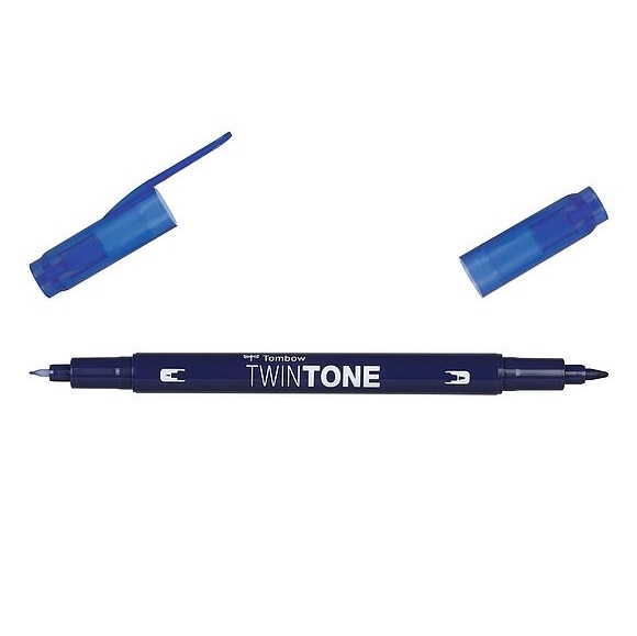 TWS-PK42.jpg TOMBOW TWINTONE MARKER 0.3/0.8MM NAVY - Image 1