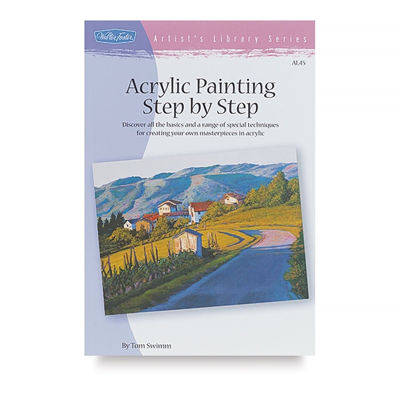 AL45.jpg ARTISTS LIBRARY BOOK SERIES 45 ACRYLIC PAINTING STEP BY STEP - Image 1