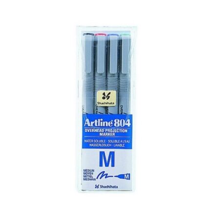 ARTLINE 804 M OVERHEAD PROJECTION MARKER SET OF 4