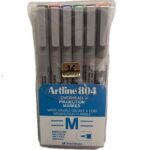 ARTLINE 804 M OVERHEAD PROJECTION MARKER SET OF 6