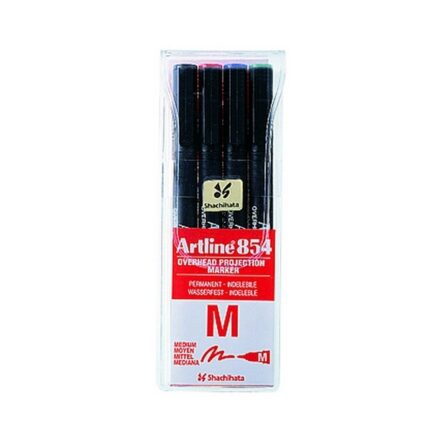 ARTLINE 854 M OVERHEAD PROJECTION MARKER SET OF 4