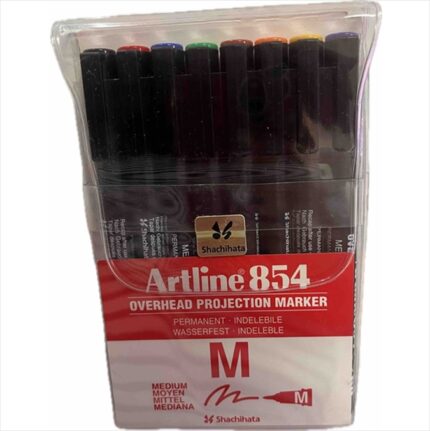 ARTLINE 854 M OVERHEAD PROJECTION MARKER SET OF 8