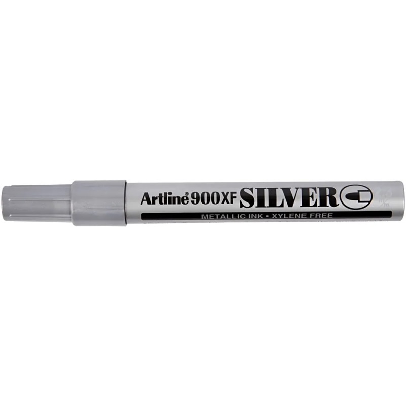 EK-900XFS.jpg ARTLINE 900XF 2.3MM METALLIC INK MARKER SILVER - Image 1