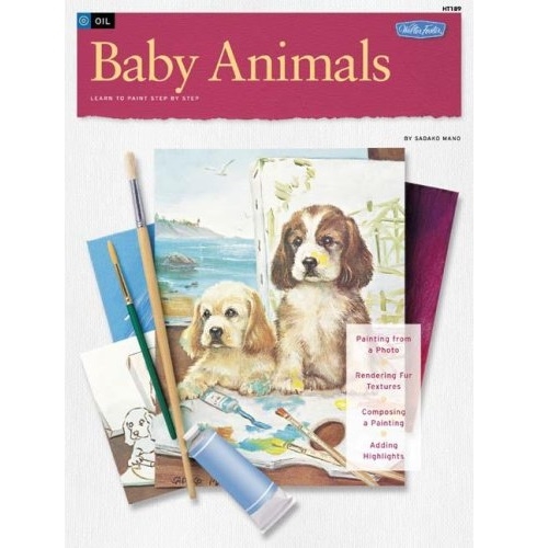 HOW TO DRAW BOOK SERIES 189 OIL - BABY ANIMALS - Rainbow Art Shop