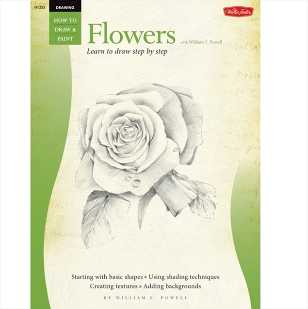 HOW TO DRAW BOOK SERIES 255 DRAWING - FLOWERS - Rainbow Art Shop