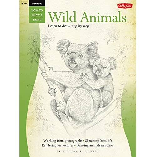 HT284.jpg HOW TO DRAW BOOK SERIES 284 DRAWING - WILD ANIMALS - Image 1