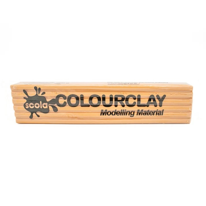 SCLD10103-23.jpg SCOLA COLOURCLAY PLASTICINE 500G PEACH - Image 1