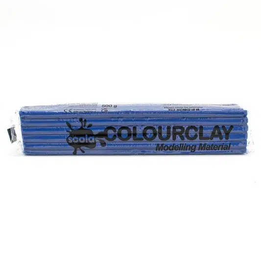 SCOLA COLOURCLAY PLASTICINE 500G DARK BLUE