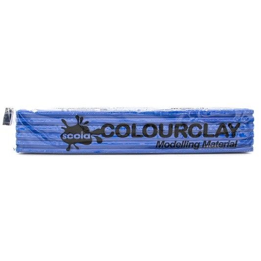 SCLD10103-30.jpg SCOLA COLOURCLAY PLASTICINE 500G COBALT BLUE - Image 1